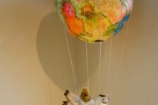 "Lifted", mixed media, 24 x 12 x12"