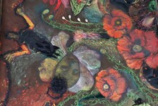 Pulling up curtains_ detail