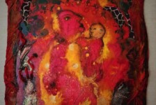 Glow
30 x 22" fabric, acrylic on plexiglas